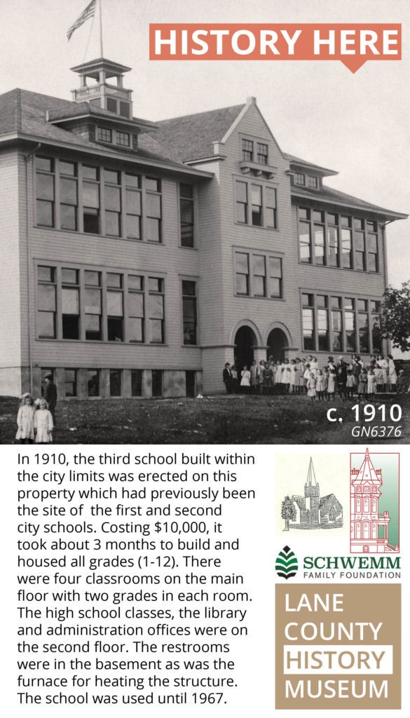 History Here poster of a school building in Creswell