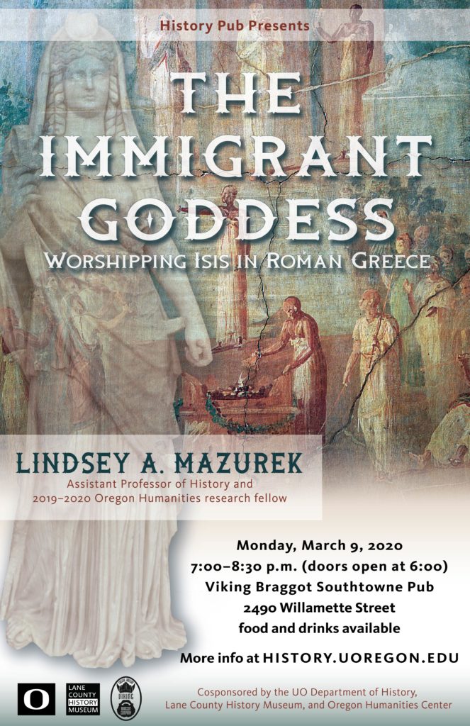 The immigrant Goddess History pub poster