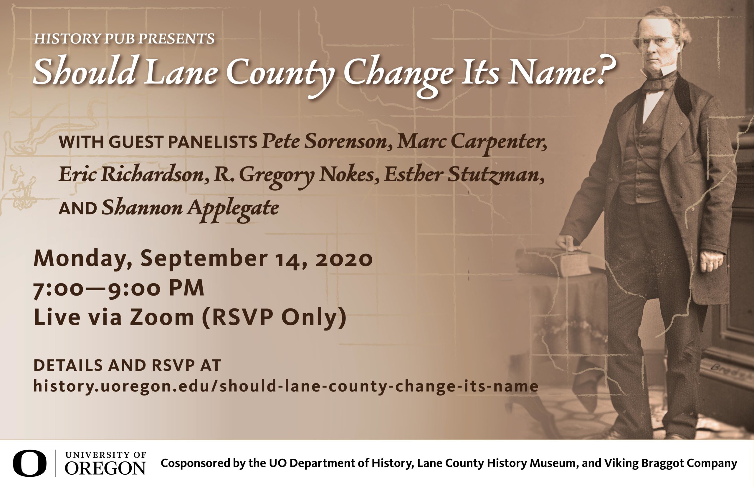 September 2020 History Pub poster
